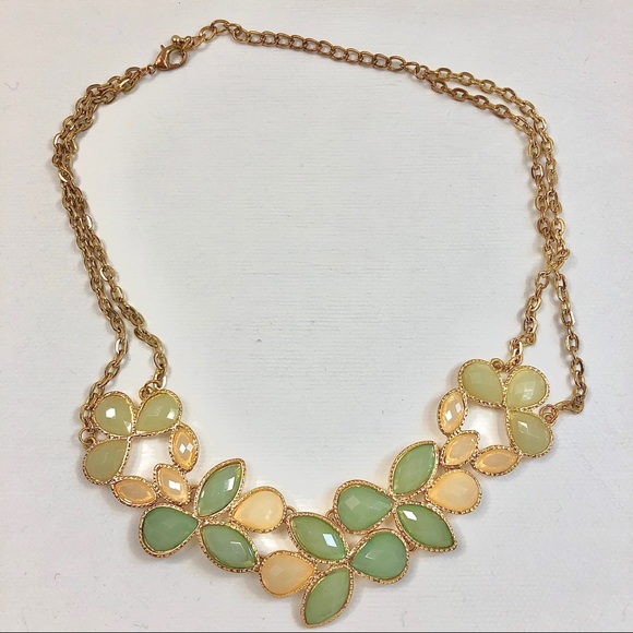 MULTICOLOR GEM statement necklace - Picture 2 of 6